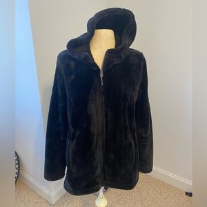 Black Fluffy 32 Degree Jacket